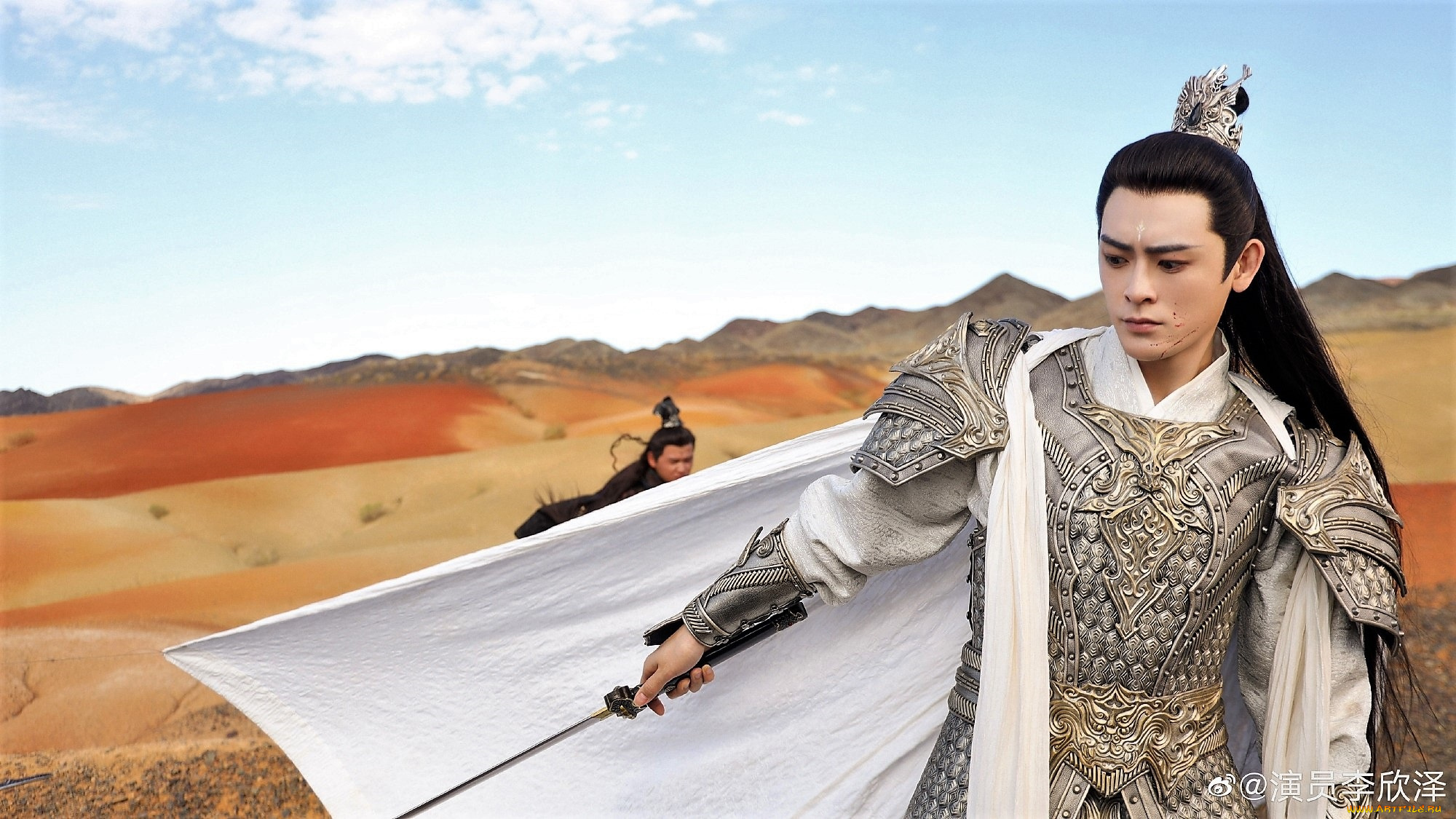 кино, фильмы, immortal, samsara, мужчина, доспехи, плащ, меч, пустыня