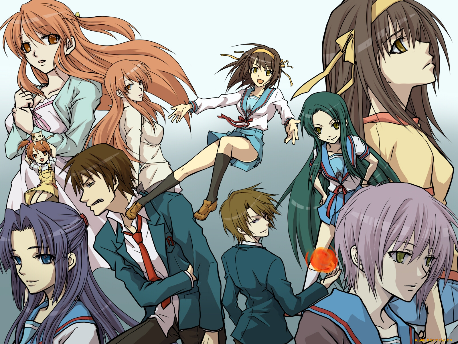 аниме, the, melancholy, of, haruhi, suzumiya