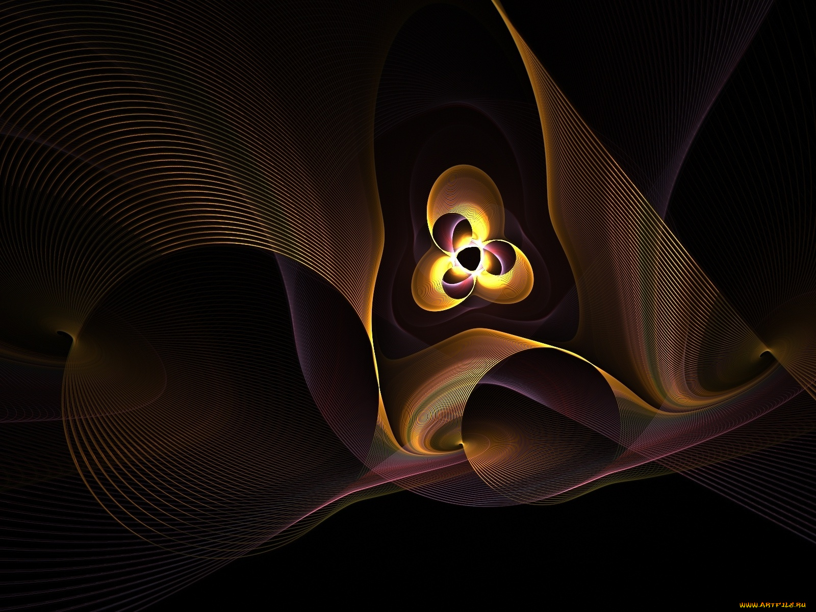 3д, графика, fractal, фракталы, абстракция, узор, тёмный