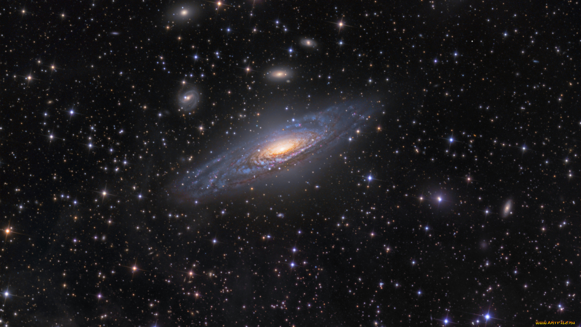 ngc7331, космос, галактики, туманности, пространство, звезды, галактика, cпиральная