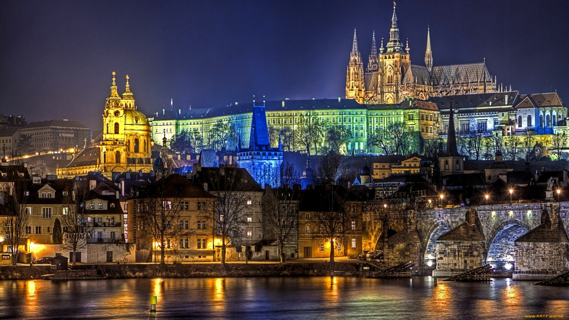 prague, города, прага, Чехия, карлов, мост