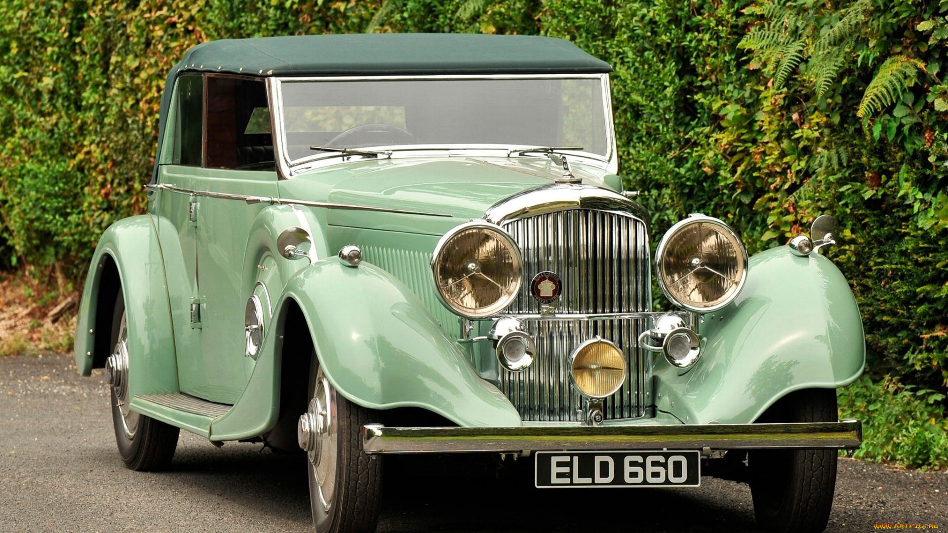 автомобили, классика, автомобиль, растительность, дорога