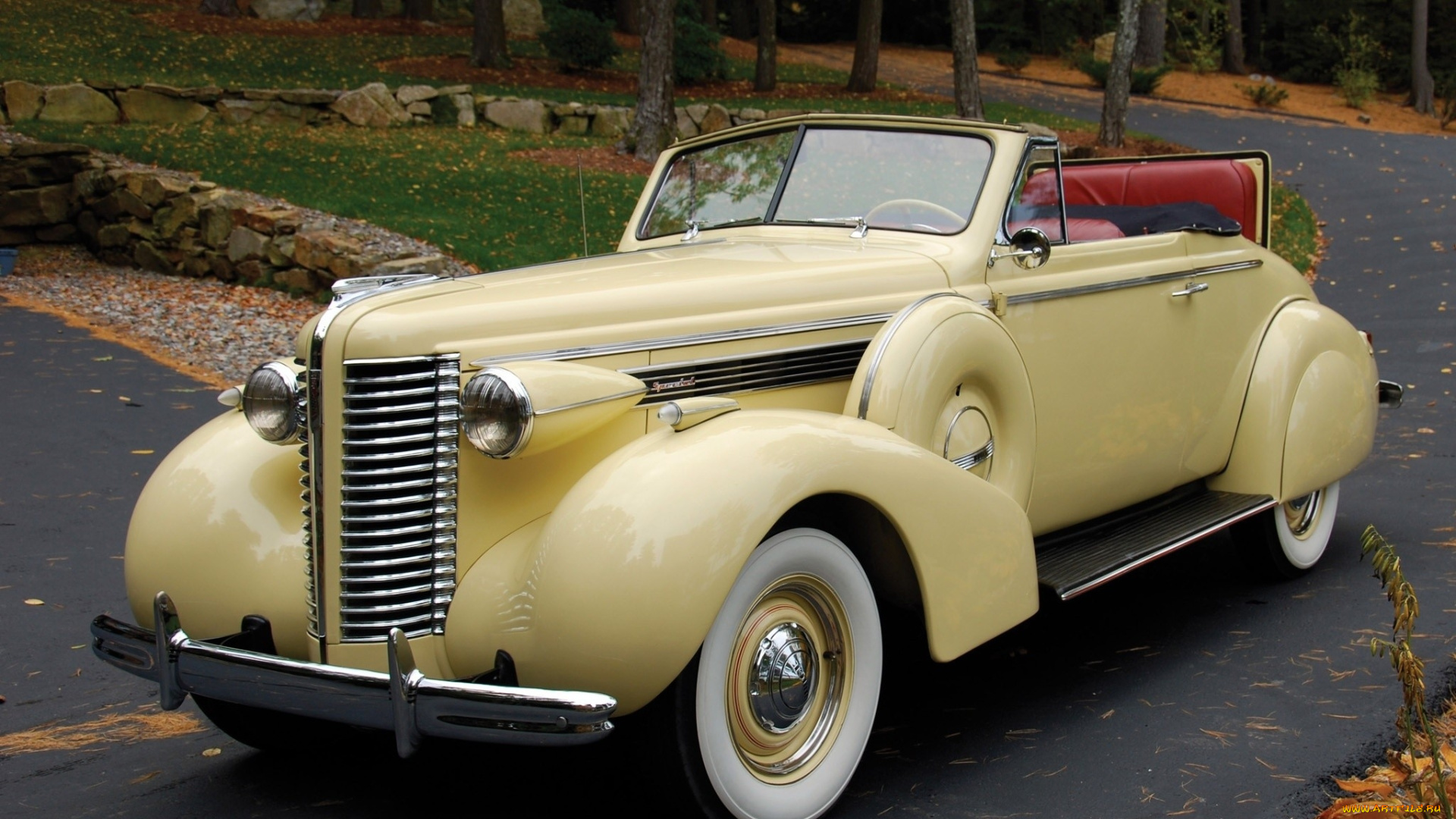 автомобили, классика, дом, автомобиль, дорога, трава, деревья