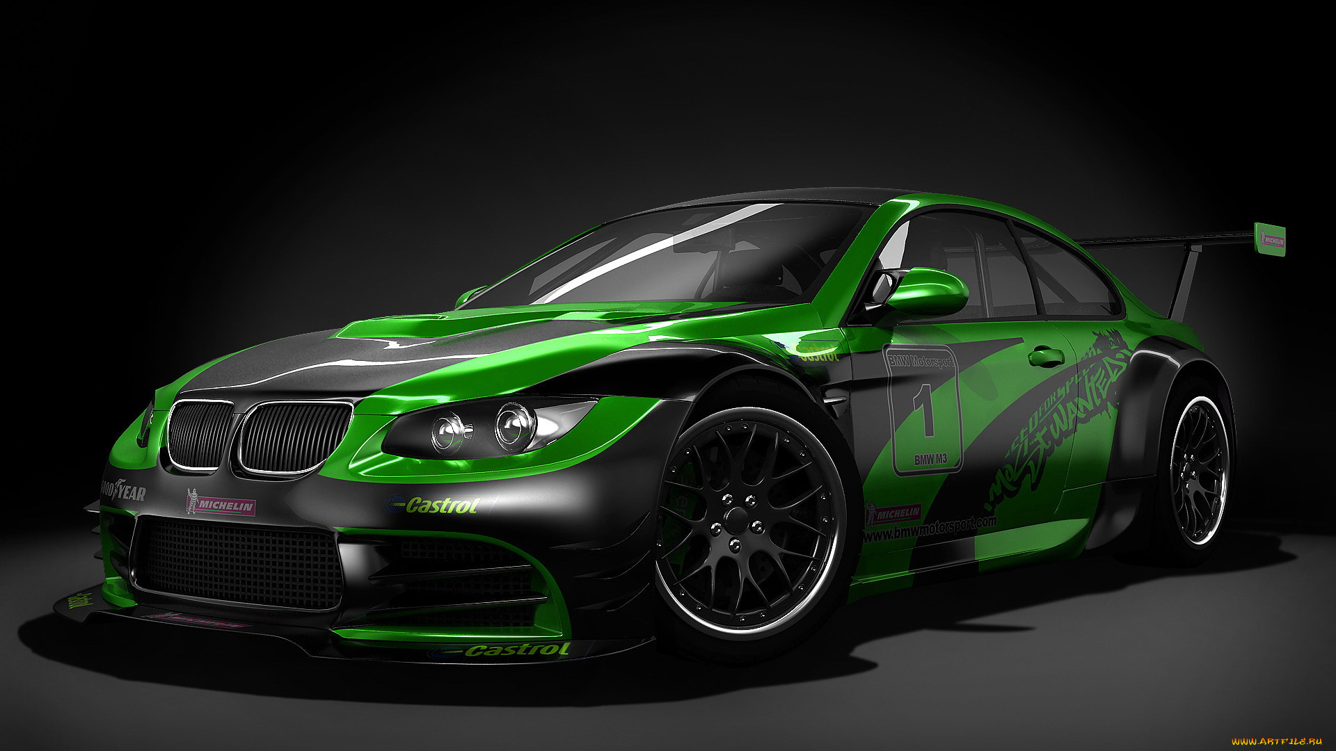 bmw, m3, gtr, автомобили, 3д, красота, изящество, автомобиль