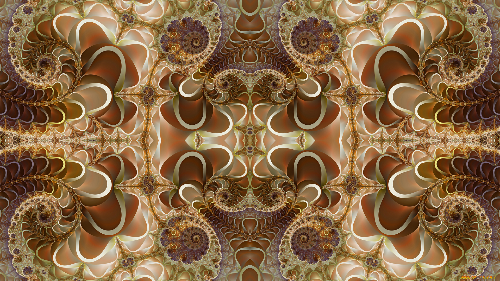 3д, графика, фракталы, , fractal, узор, цвета, фон