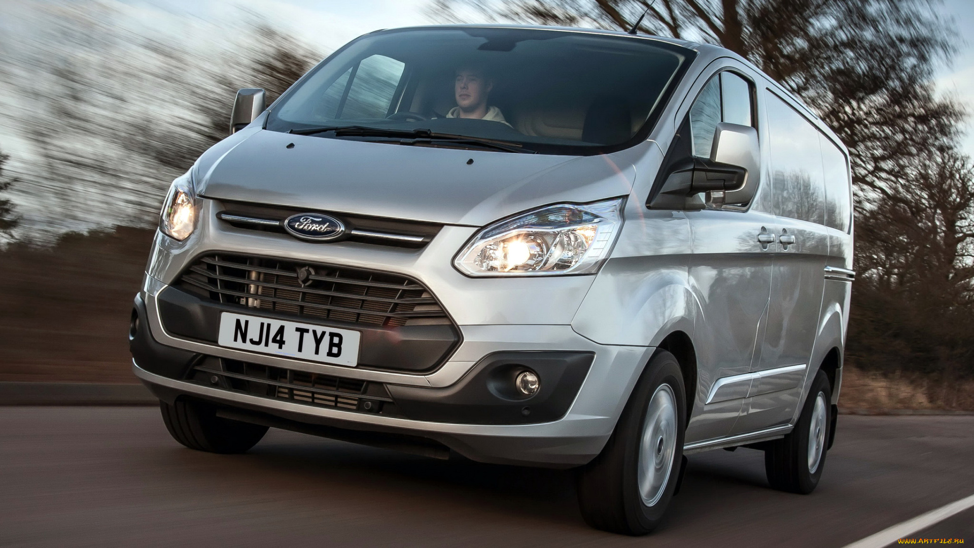 автомобили, ford, custom, transit, серый, 2012г, uk-spec