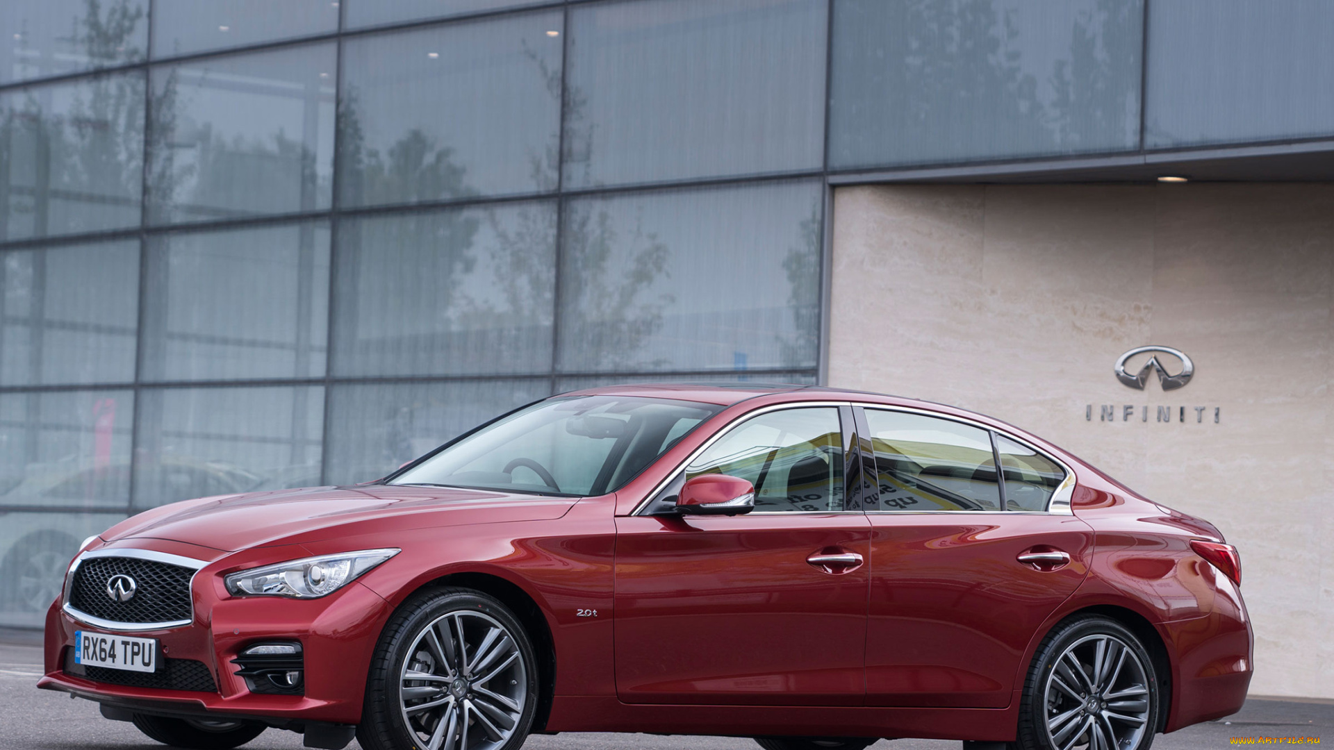 автомобили, infiniti, q50, красный, 2014г, v37, uk-spec, 2-0t
