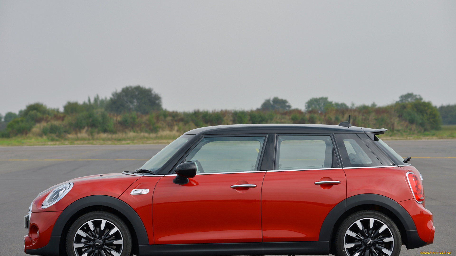 автомобили, mini, uk-spec, 5-door, cooper, s, красный, 2014г, f56