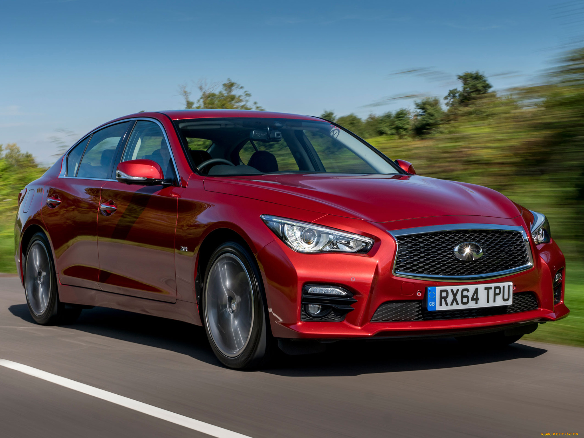 автомобили, infiniti, красный, 2014г, v37, uk-spec, 2-0t, q50