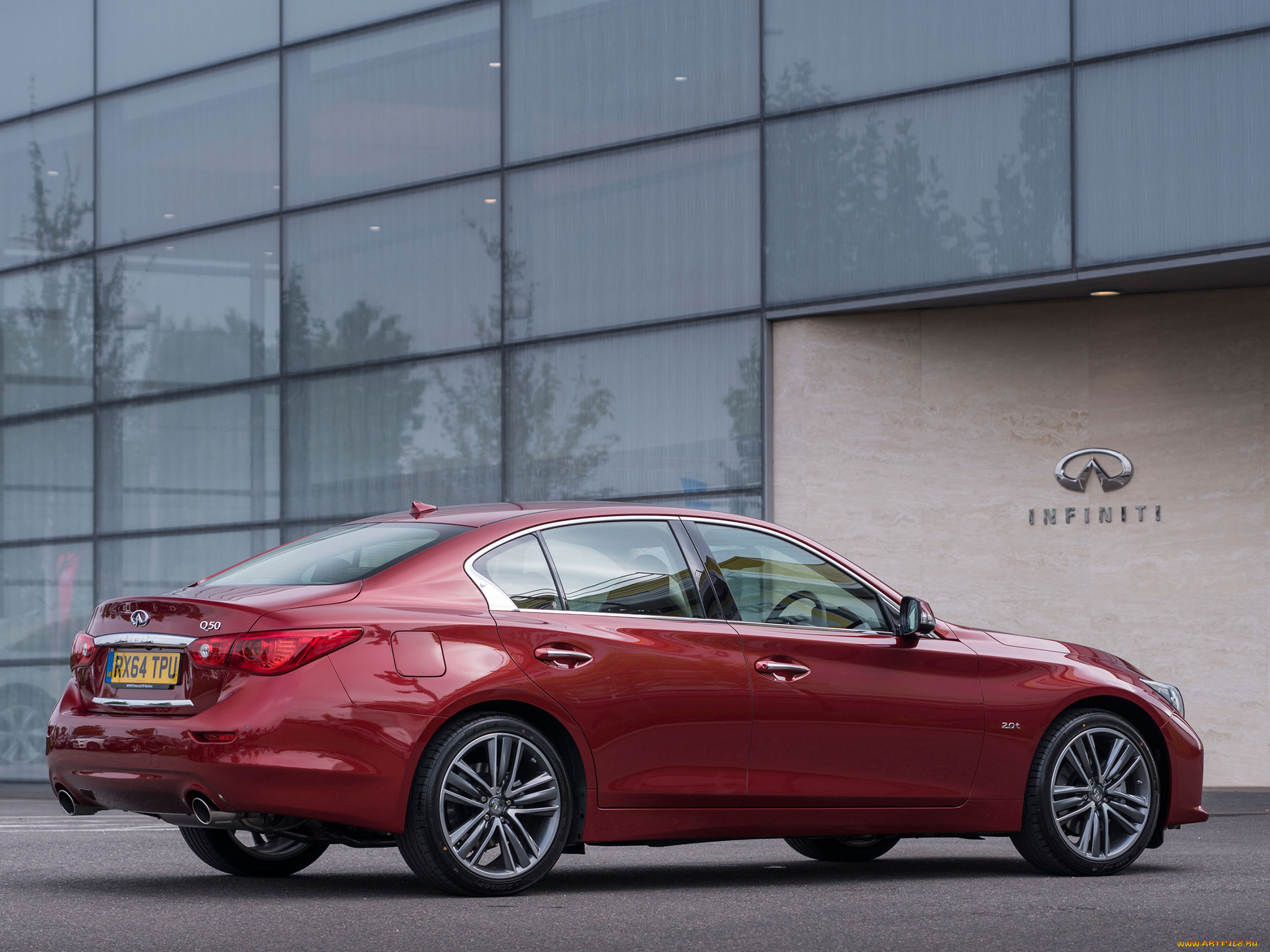 автомобили, infiniti, красный, 2014г, v37, uk-spec, 2-0t, q50