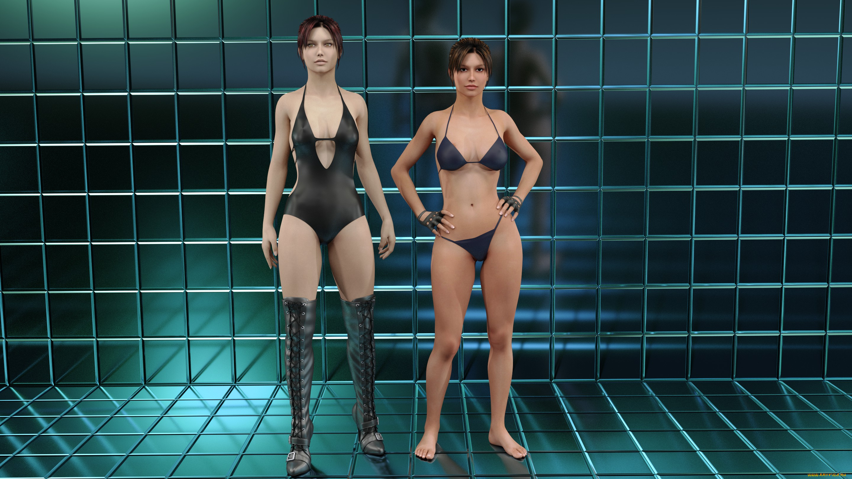 3д, графика, люди, , people, взгляд, девушки