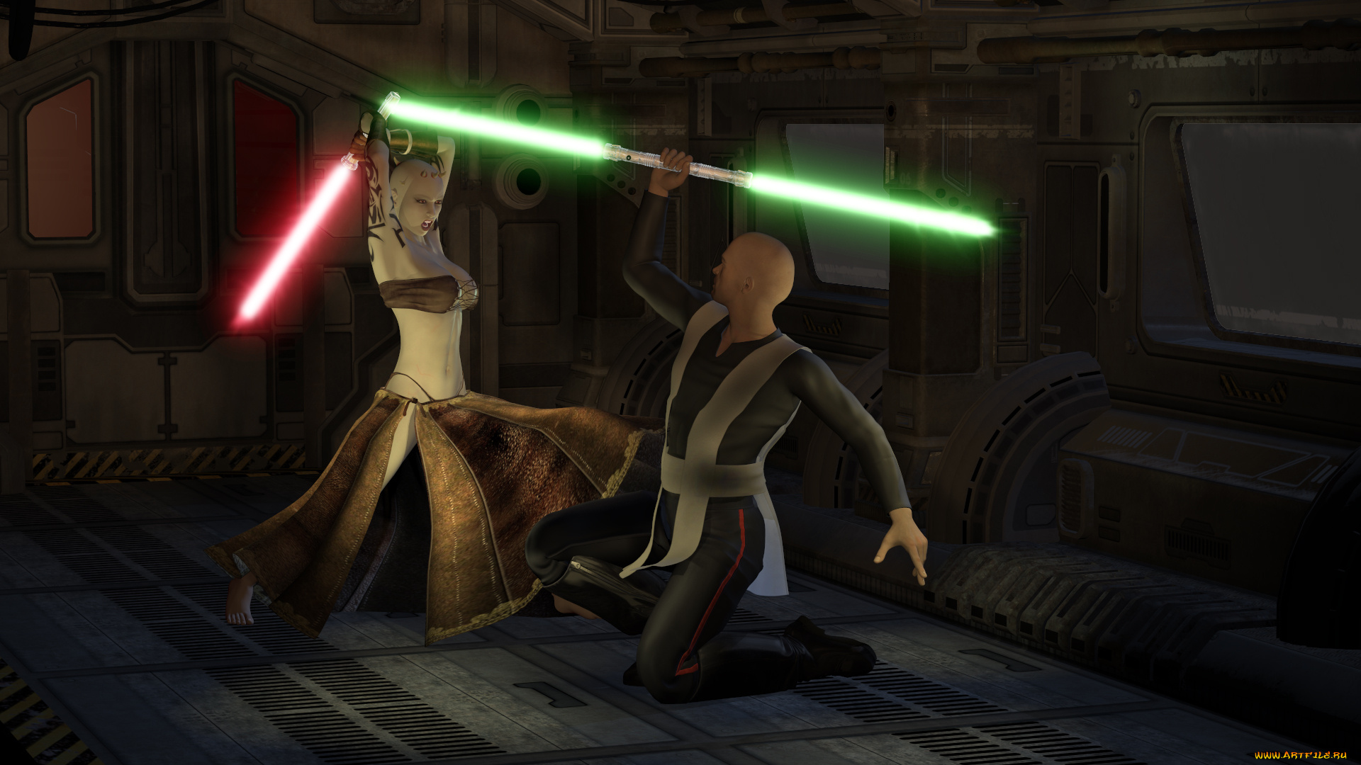 3д, графика, фантазия, , fantasy, мужчина, оружие, фон, взгляд, халк