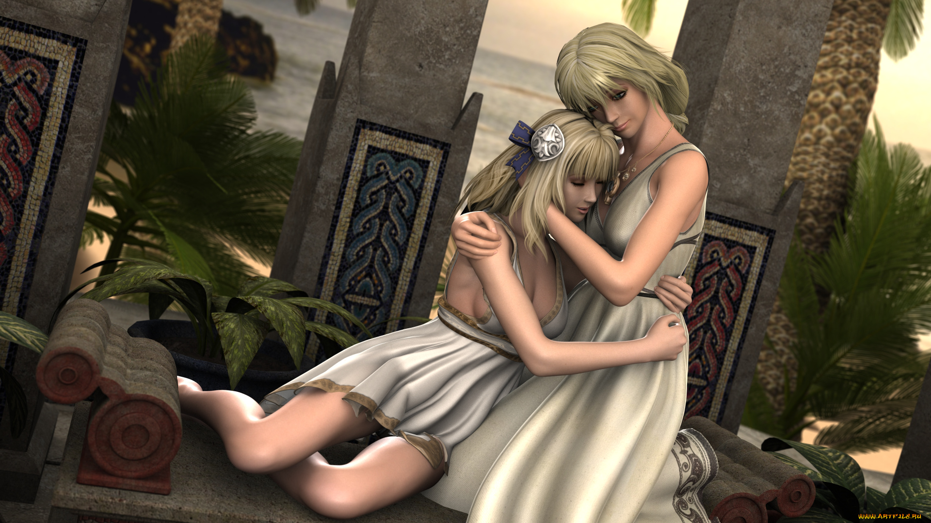 3д, графика, люди, , people, фон, взгляд, девушки