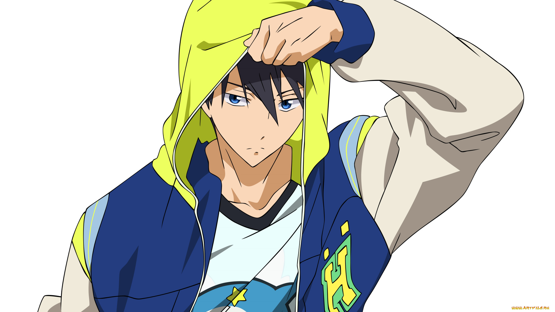 аниме, free, вектор, арт, парень