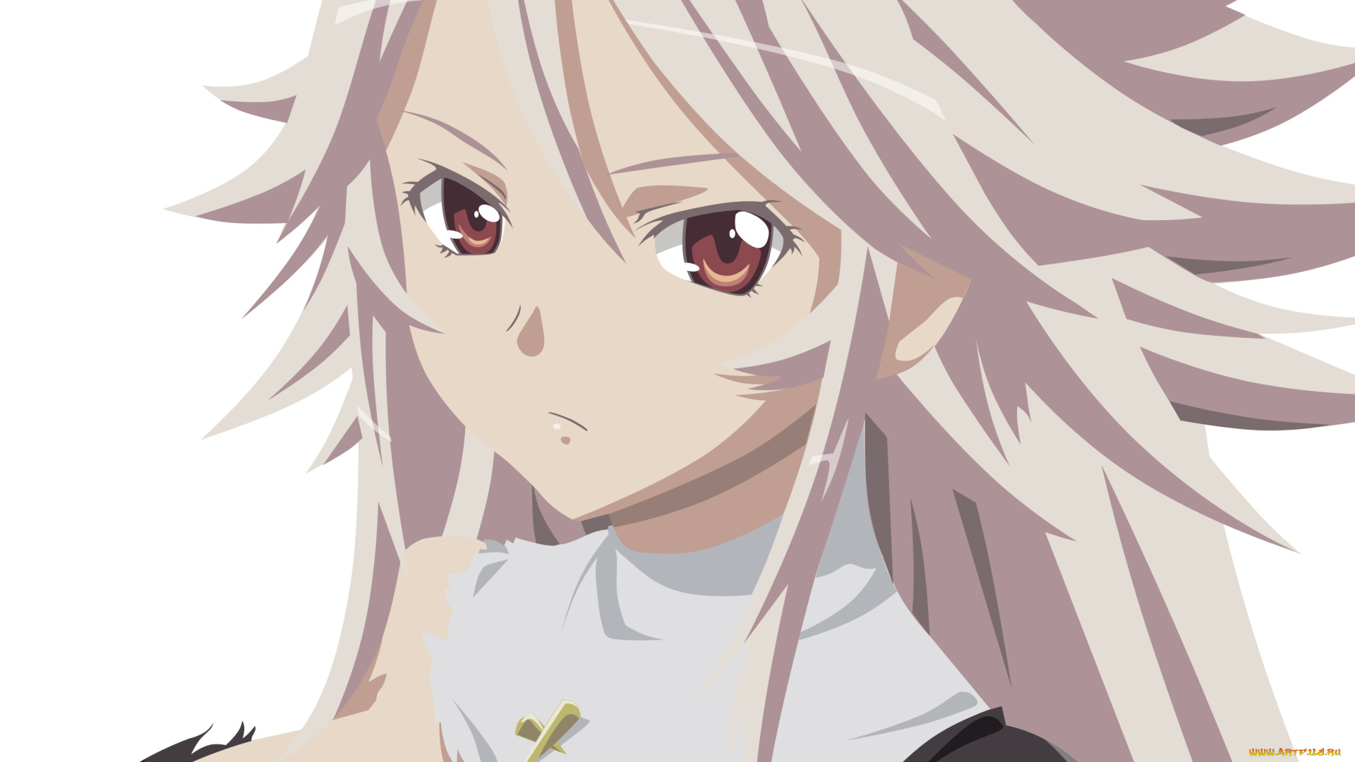 аниме, sekirei, девушка, взгляд, фон