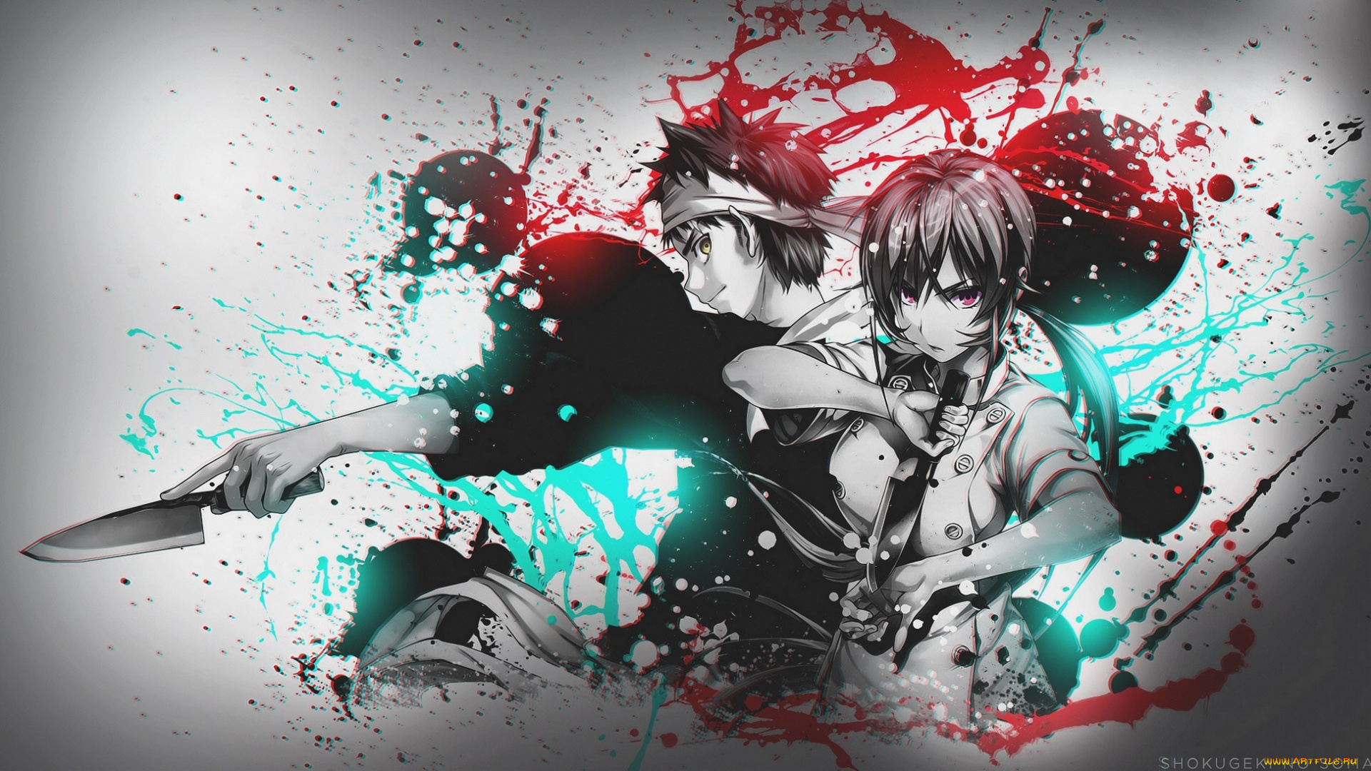 аниме, shokugeki, no, soma, арт, кухня, сомы, повар, боец