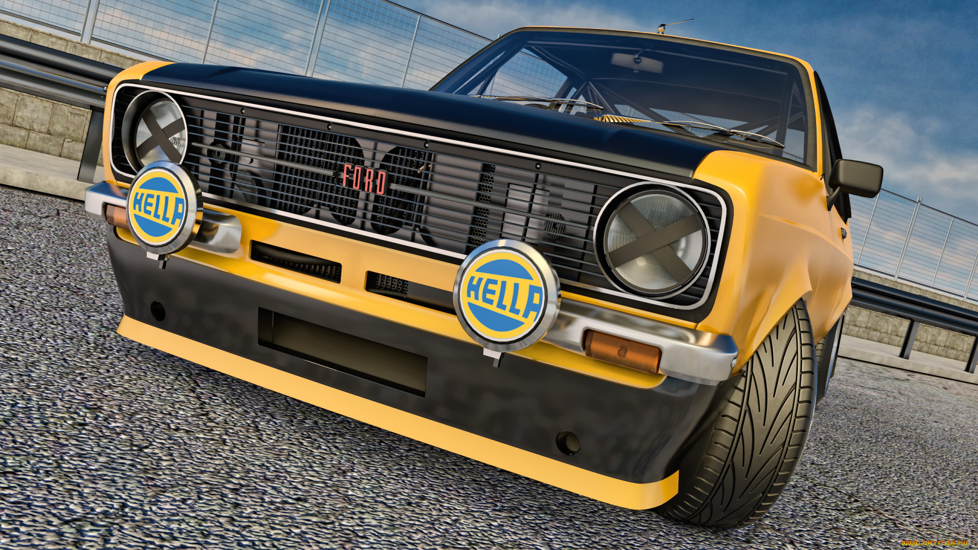 автомобили, 3д, 1977г, ford