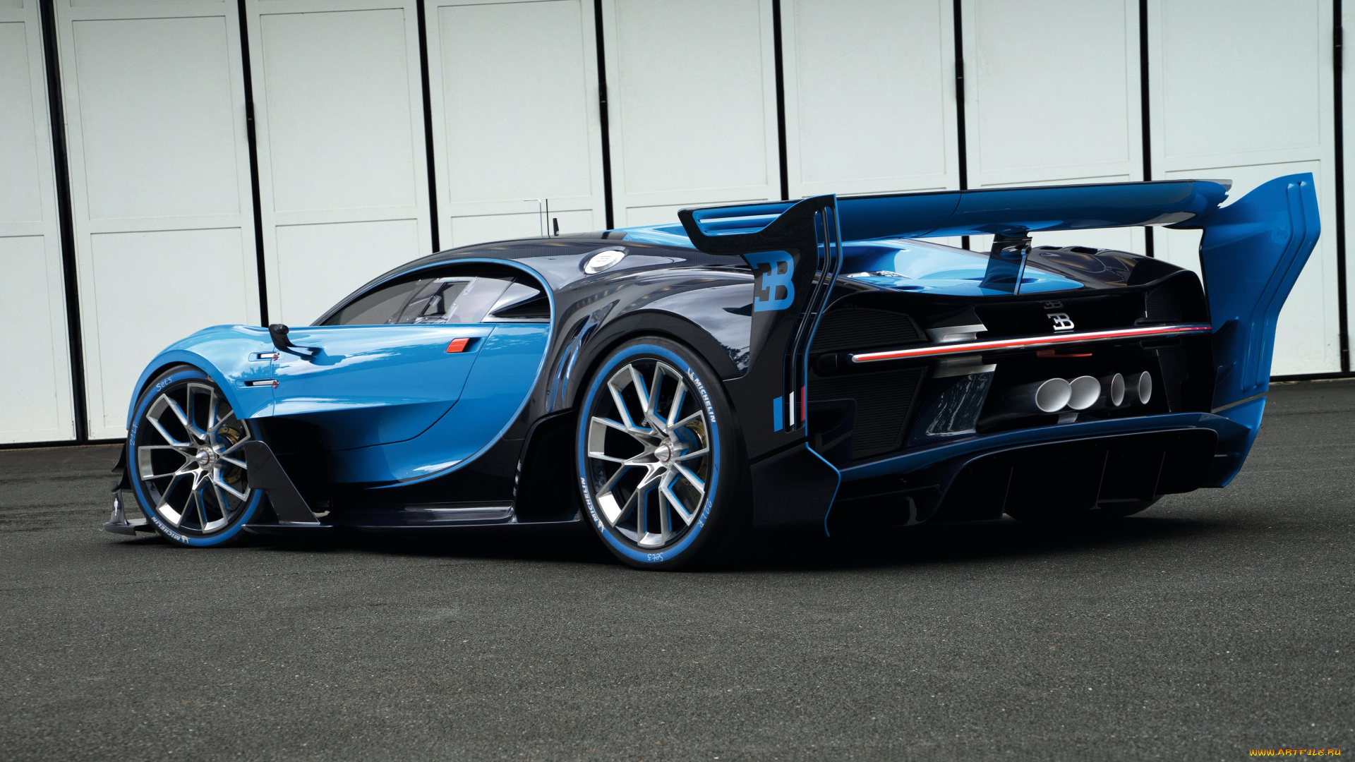автомобили, bugatti, vision, gran, turismo, 2015г, синий