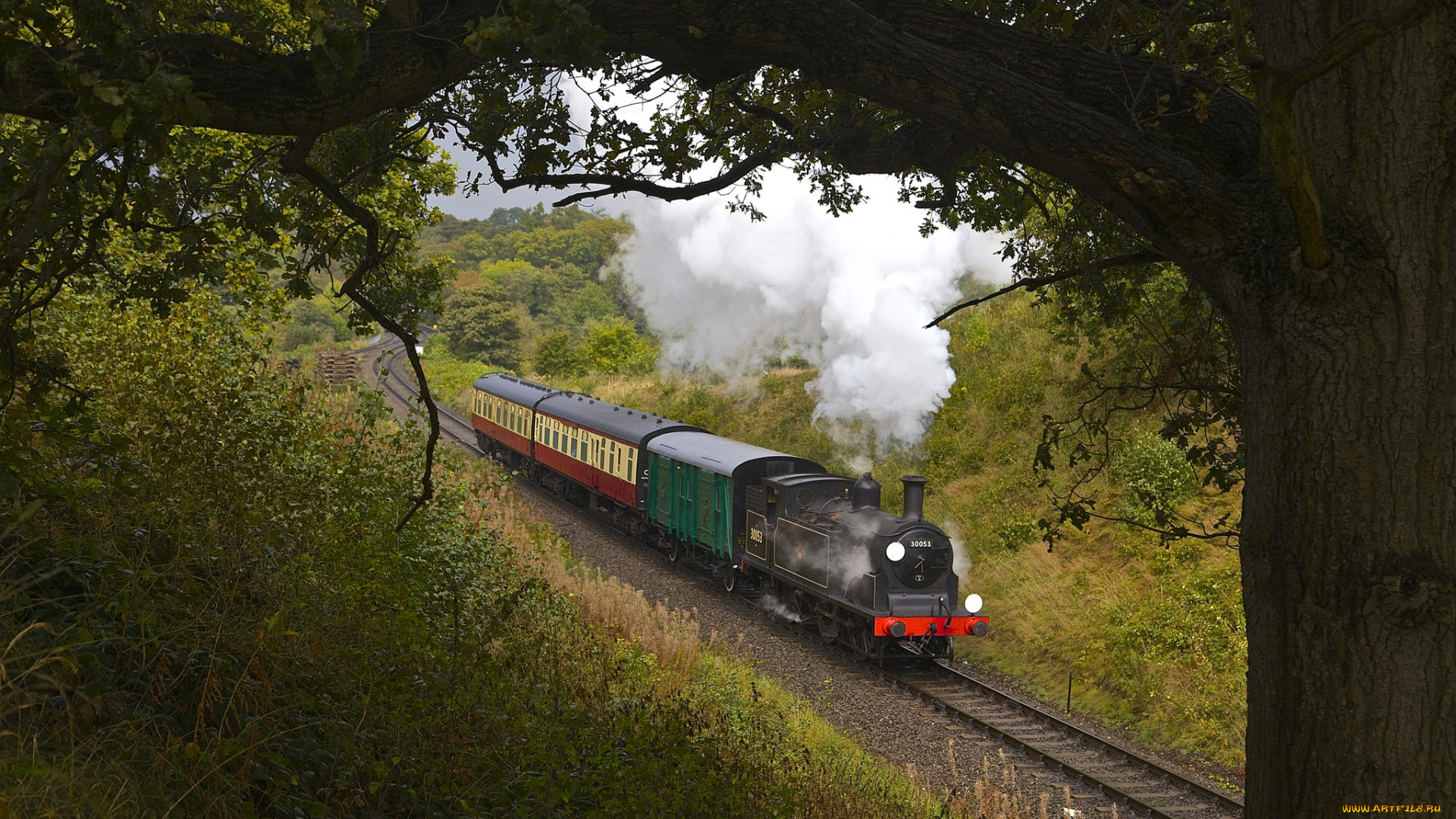 техника, паровозы, паровоз, рельсы, дорога, железная