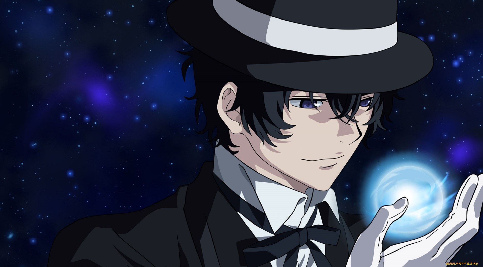 аниме, магия, , колдовство, , halloween, шляпа, арт, парень