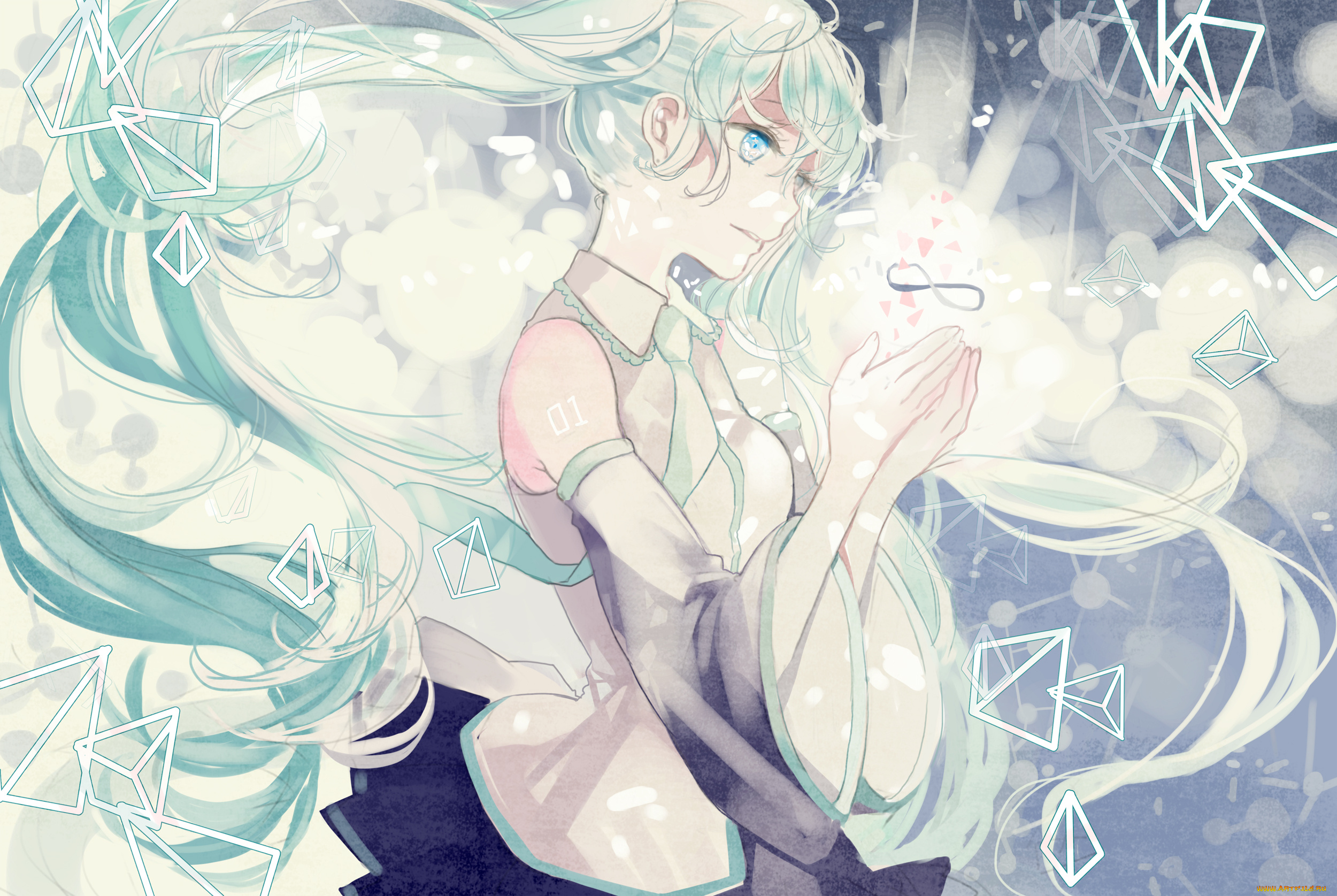 аниме, vocaloid, mig, 36th, underground, hatsune, miku, девушка, арт