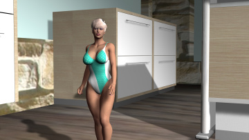 Картинка 3д+графика люди+ people фон взгляд девушка