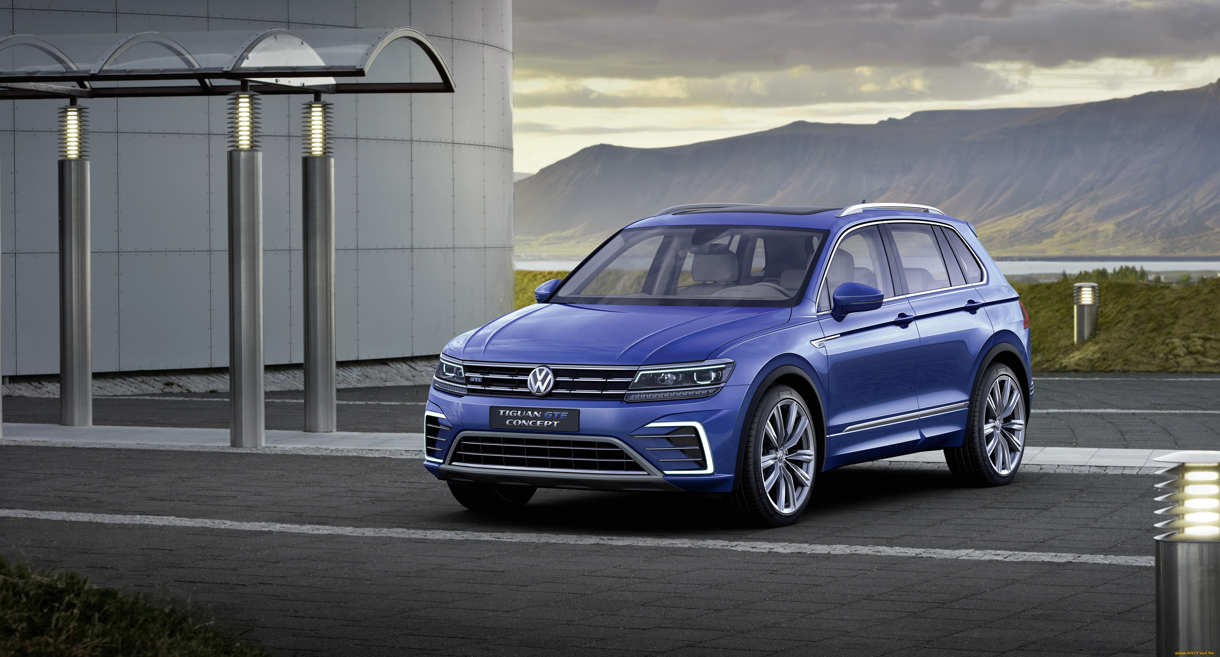автомобили, volkswagen, tiguan, gte, concept, 2015г