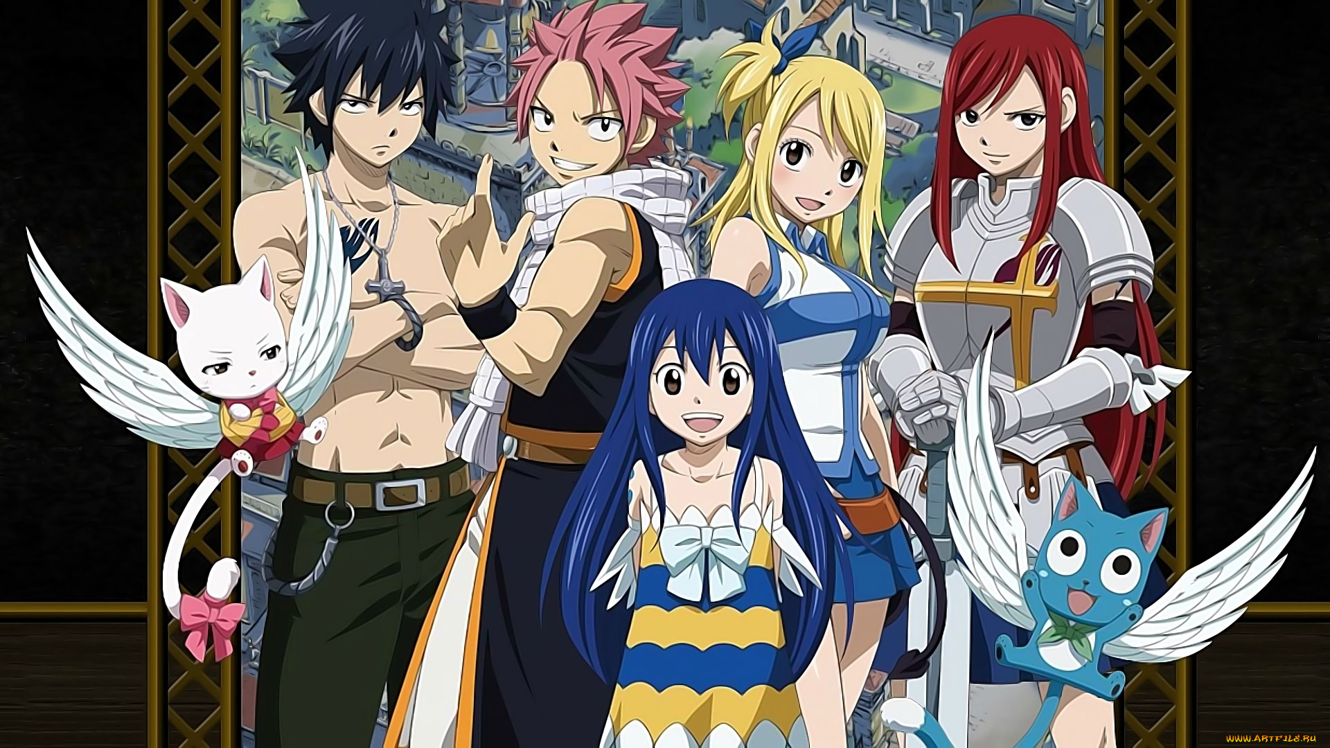 аниме, fairy, tail, персонажи