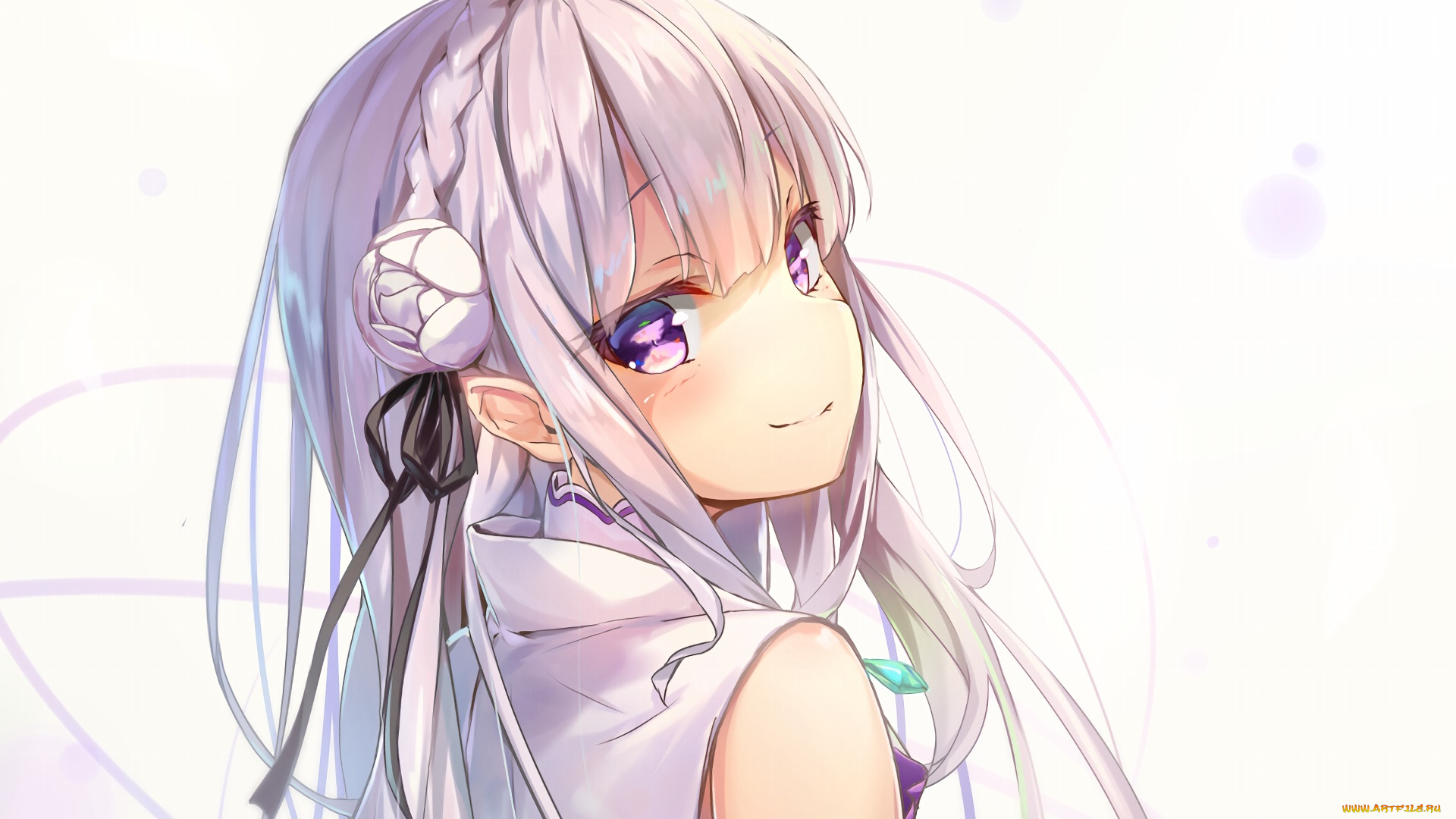 аниме, re, , zero, kara, hajimeru, isekai, seikatsu, взгляд, девушка, фон