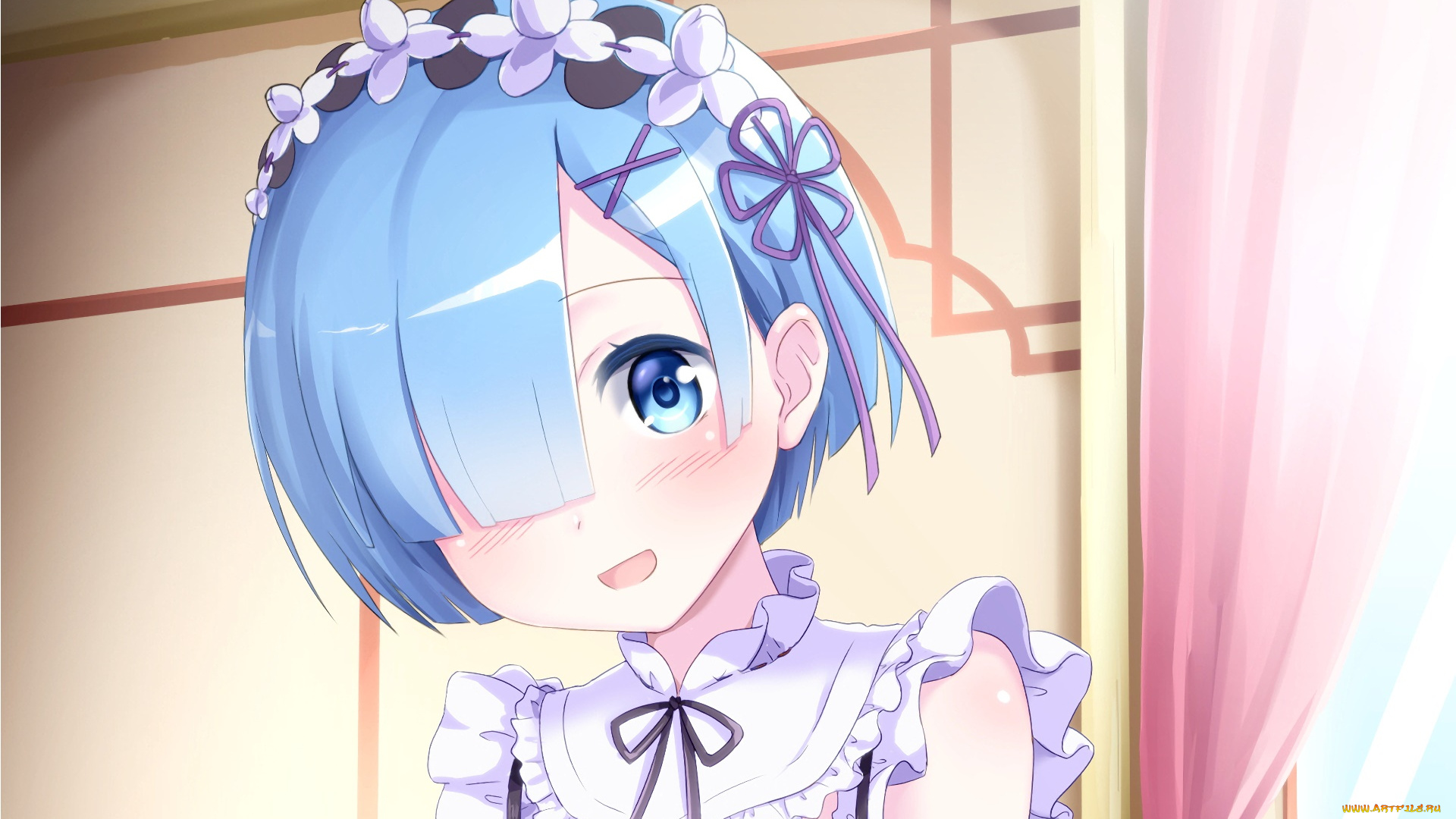 аниме, re, , zero, kara, hajimeru, isekai, seikatsu, фон, взгляд, девушка