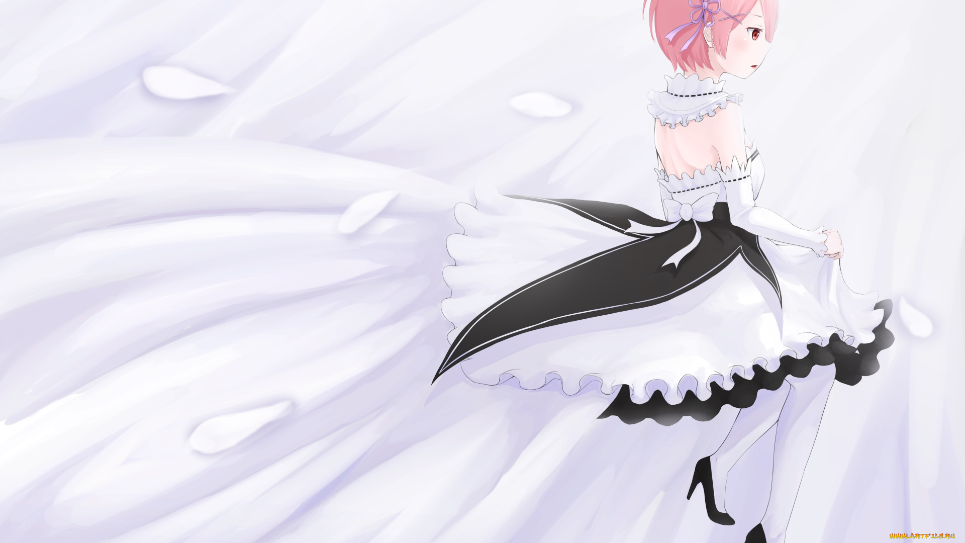 аниме, re, , zero, kara, hajimeru, isekai, seikatsu, взгляд, девушка, фон