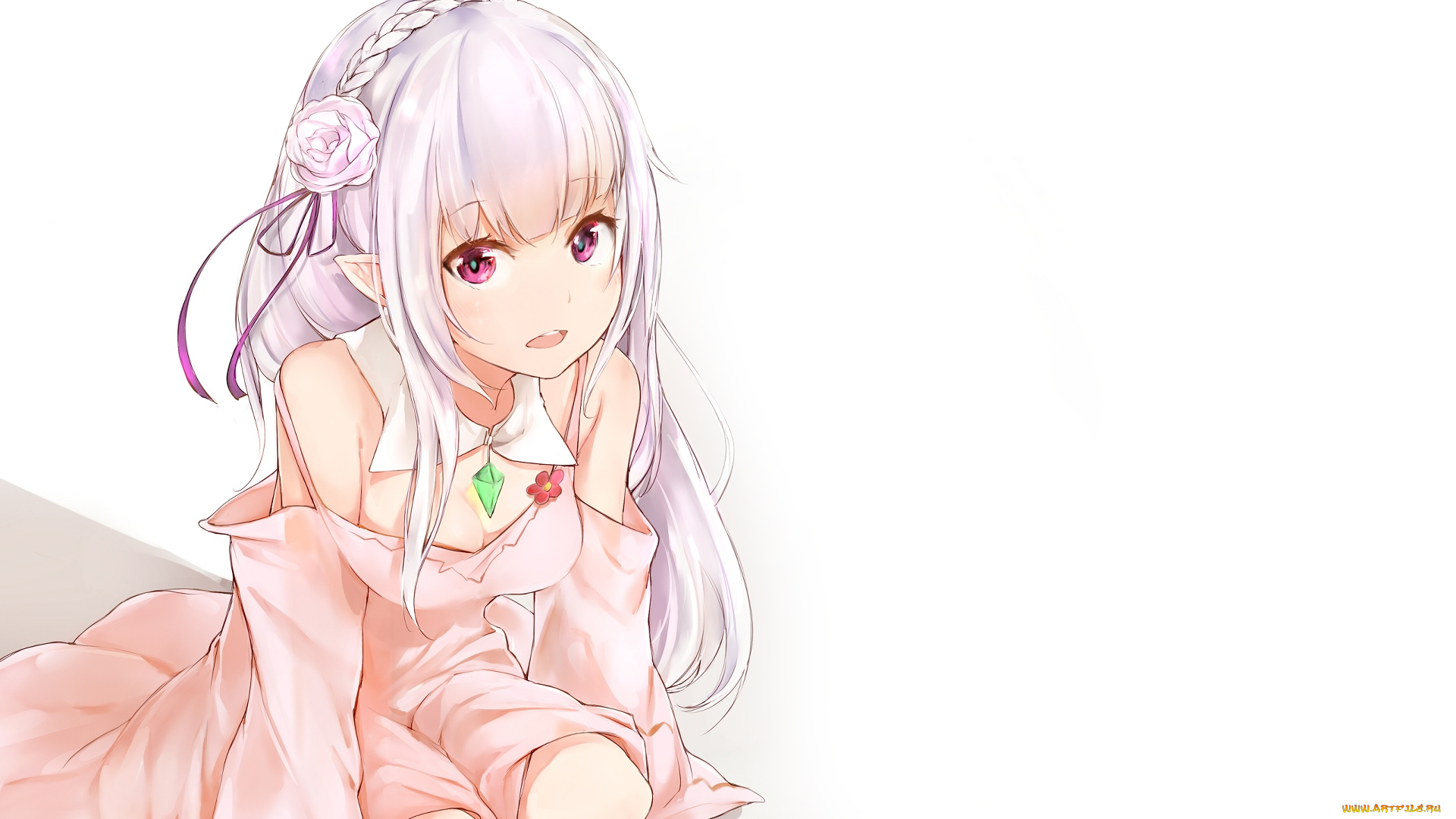 аниме, re, , zero, kara, hajimeru, isekai, seikatsu, фон, взгляд, девушка