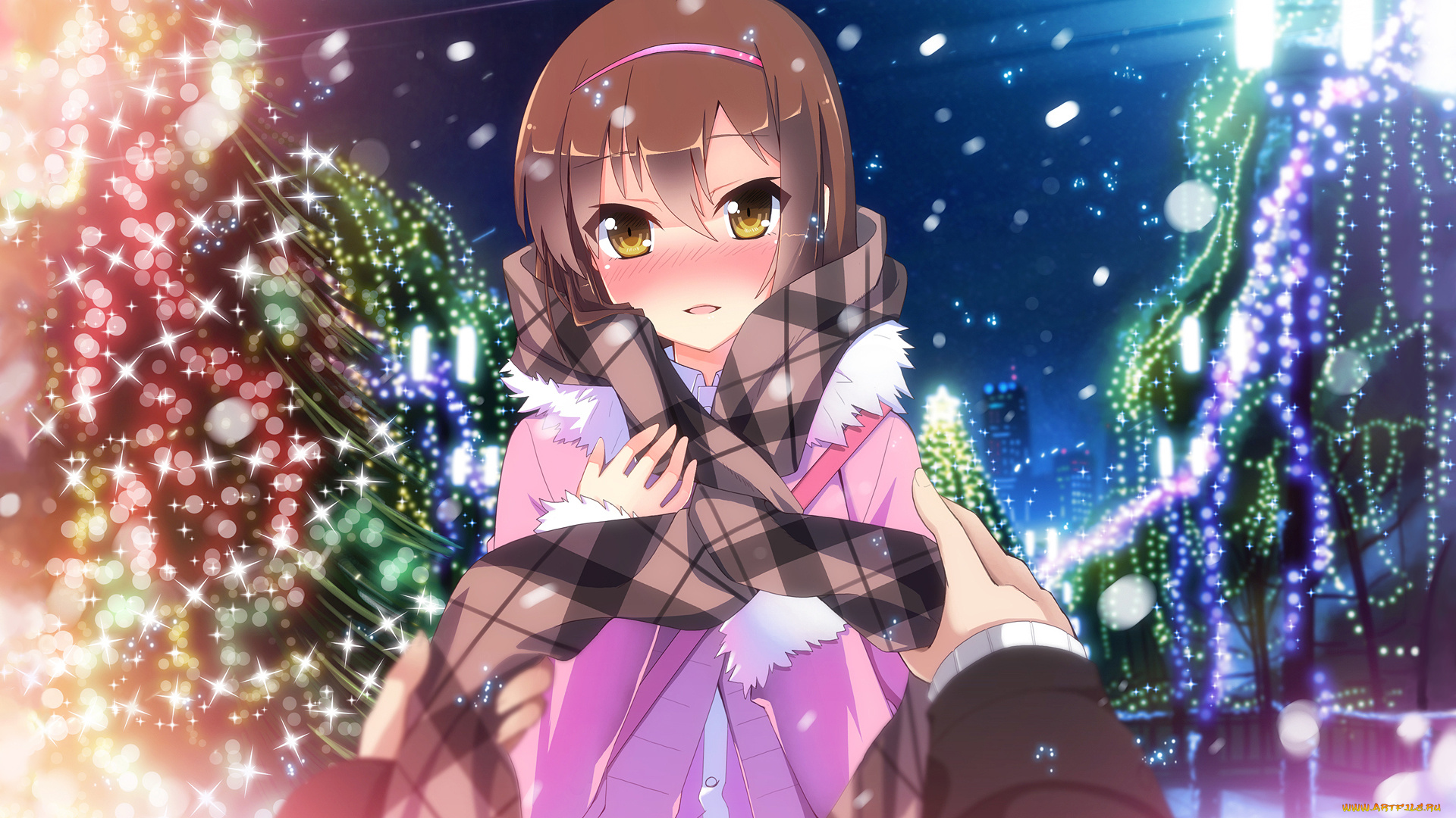 аниме, sakurasou, no, pet, na, kanojo, девушка, взгляд, фон