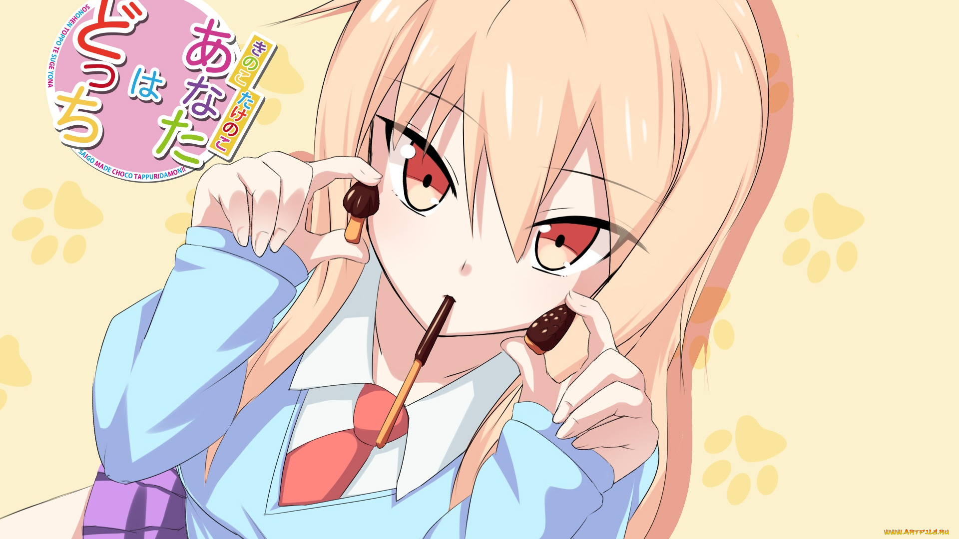 аниме, sakurasou, no, pet, na, kanojo, девушка, взгляд, фон