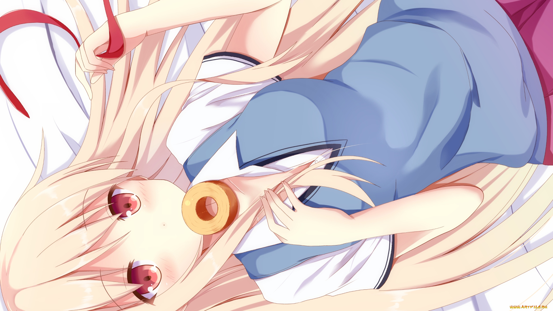 аниме, sakurasou, no, pet, na, kanojo, девушка, взгляд, фон