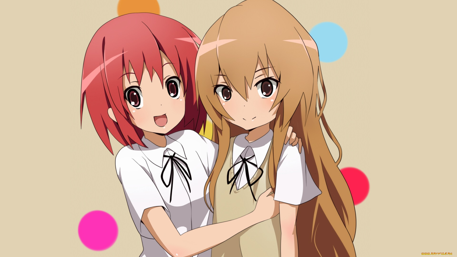аниме, toradora, девочки