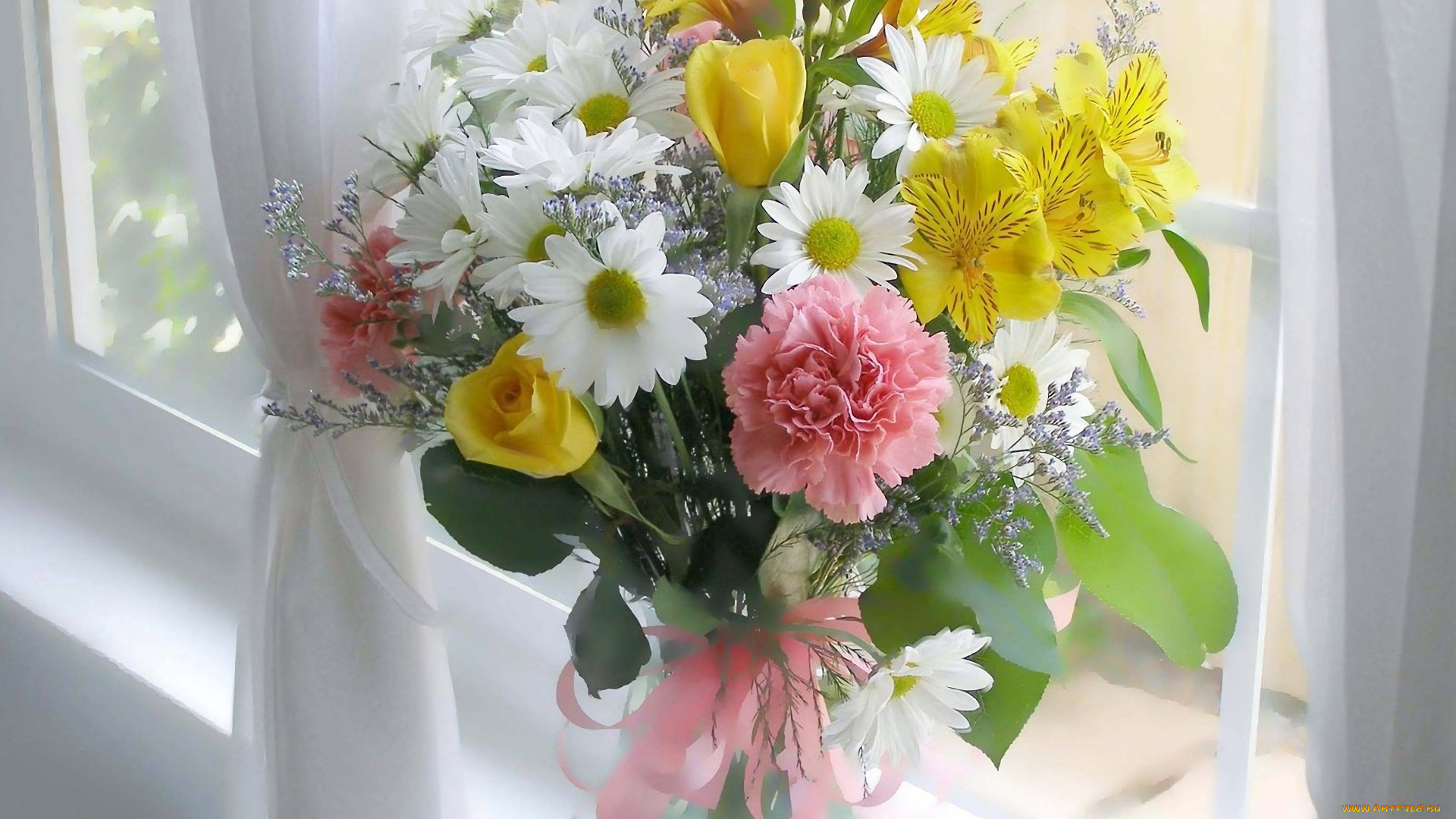 цветы, букеты, , композиции, фон