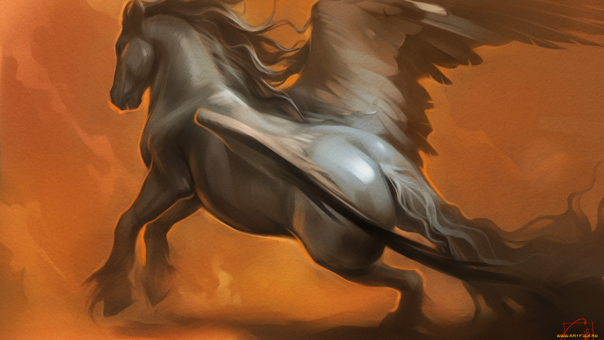 фэнтези, пегасы, пегас