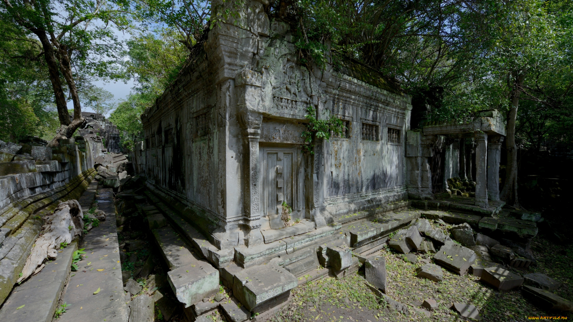 города, -, исторические, , архитектурные, памятники, пейзаж, бэнгмеалеа, камбоджа