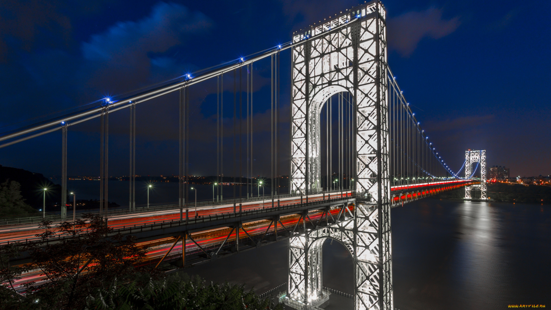 города, -, мосты, река, мост