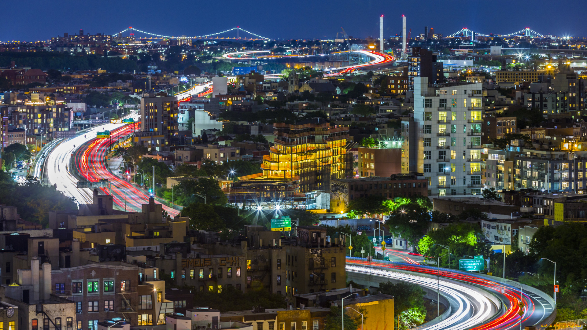 города, нью-йорк, , сша, дома, город