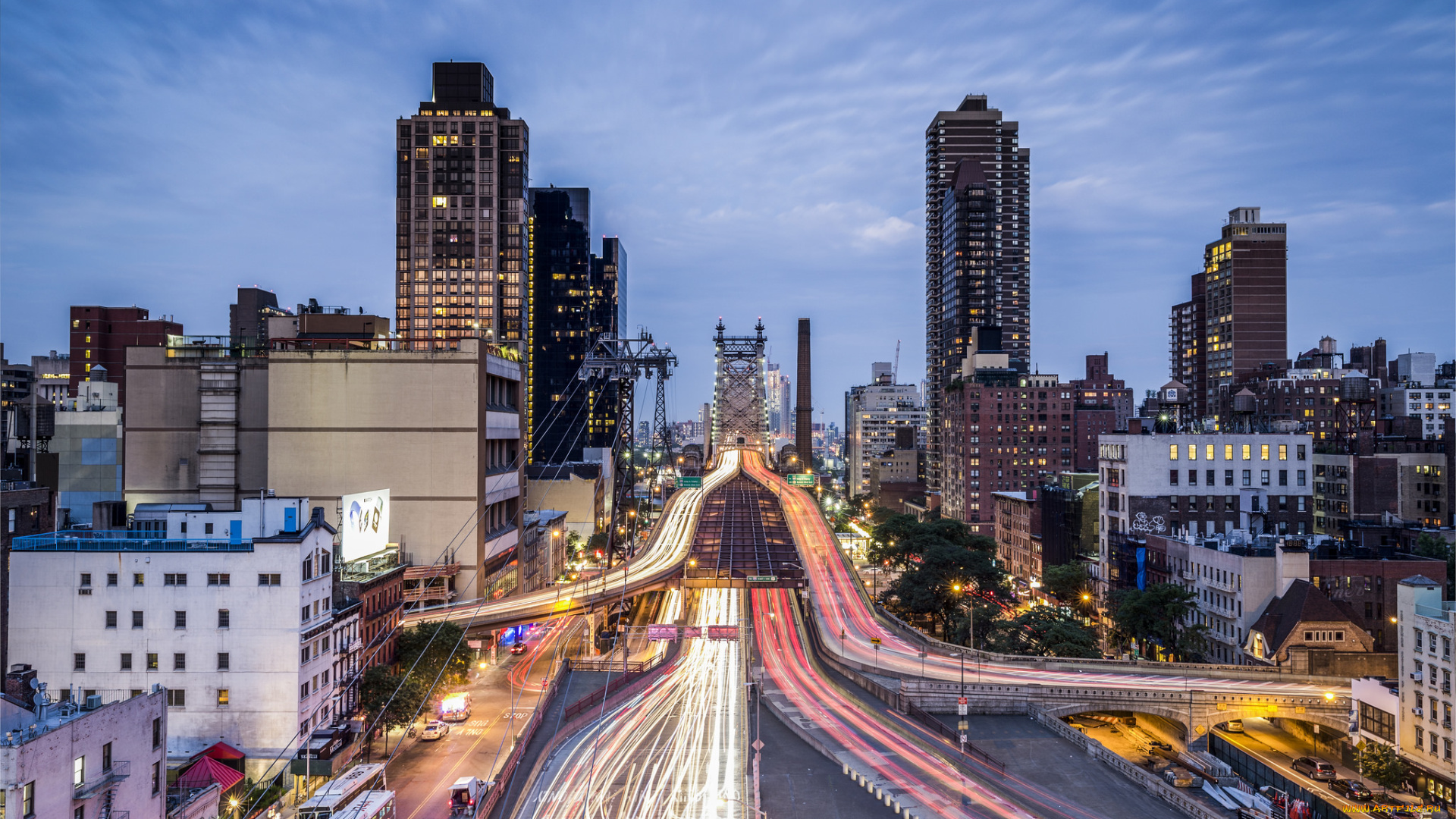 города, нью-йорк, , сша, дома, город