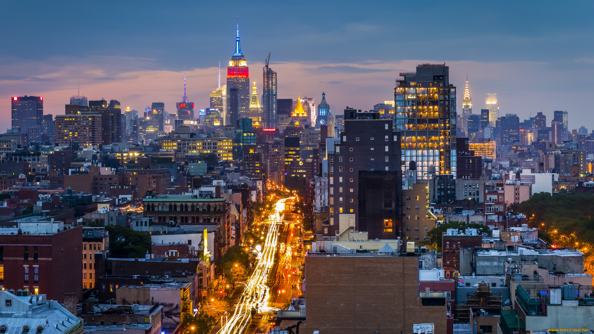 города, нью-йорк, , сша, манхеттен