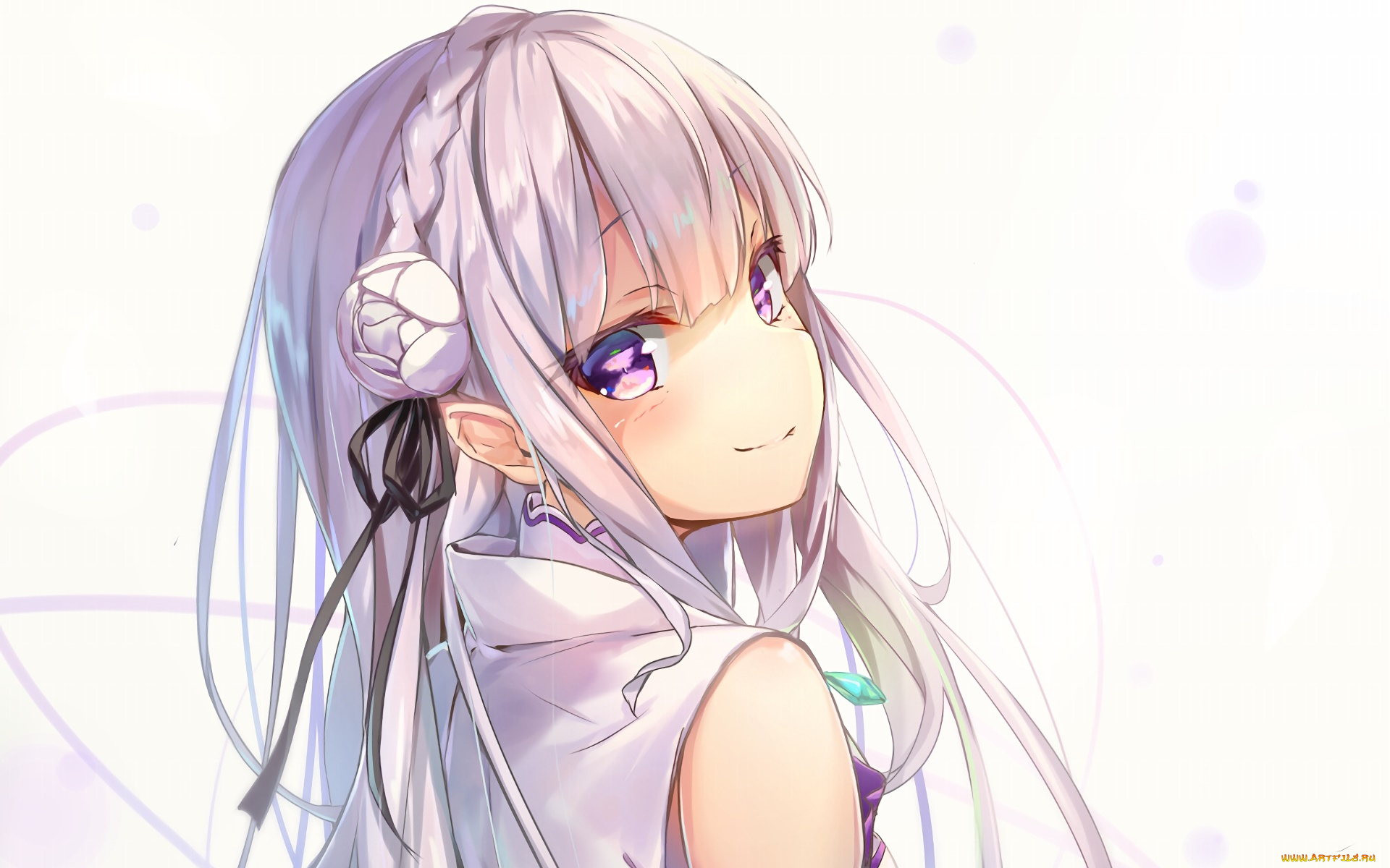 аниме, re, , zero, kara, hajimeru, isekai, seikatsu, взгляд, девушка, фон