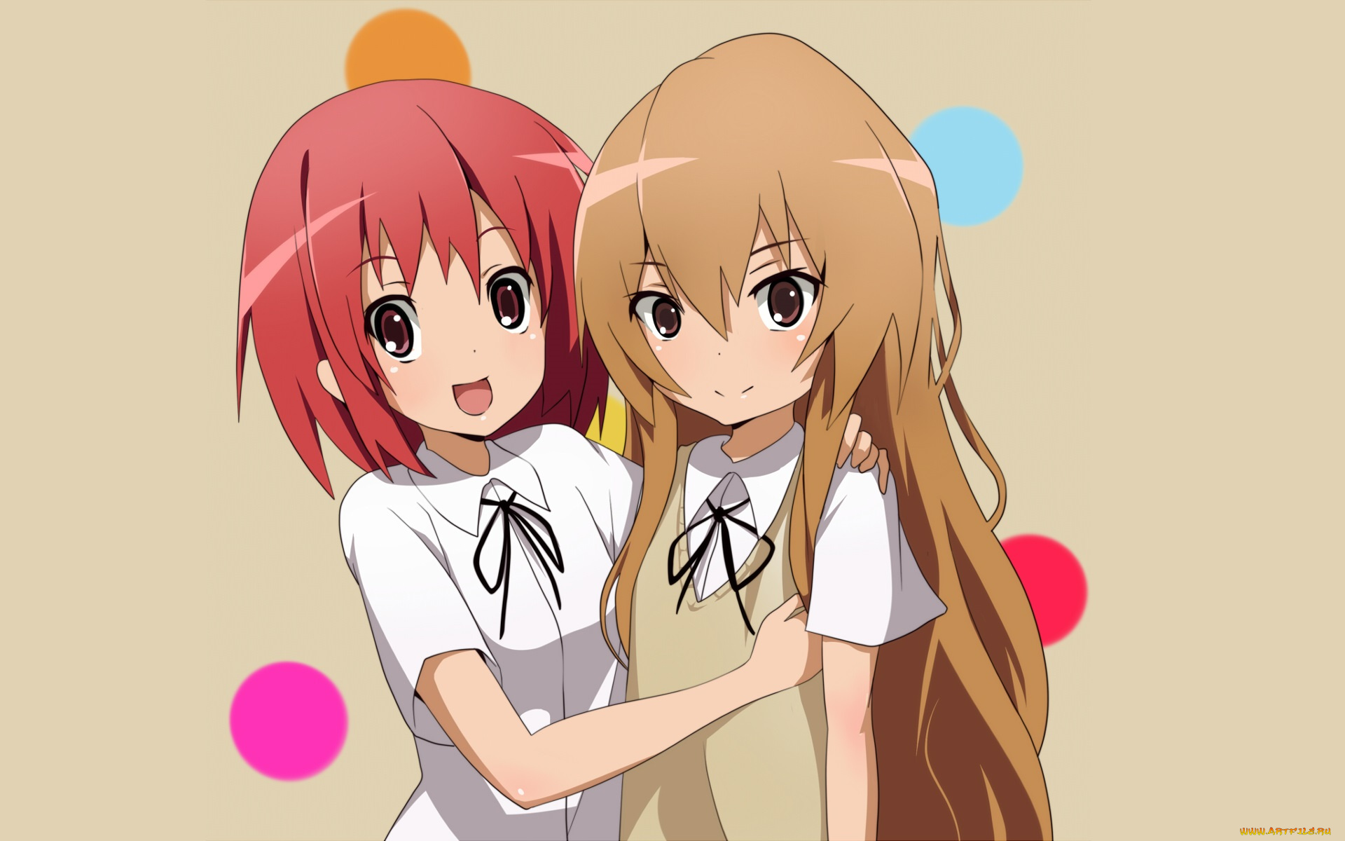 аниме, toradora, девочки