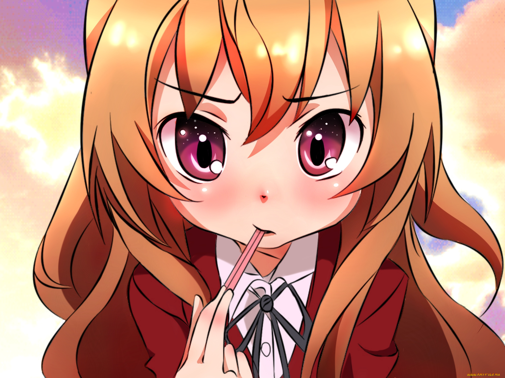 аниме, toradora, айсака, тайга