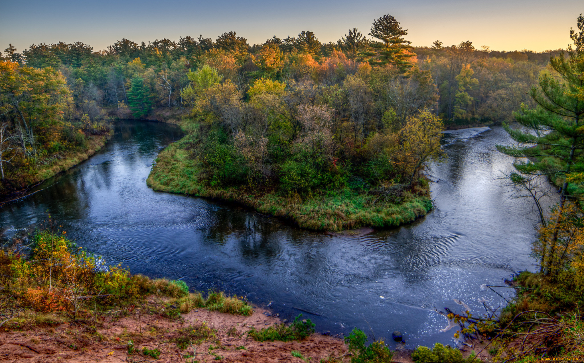природа, реки, озера, лес, река