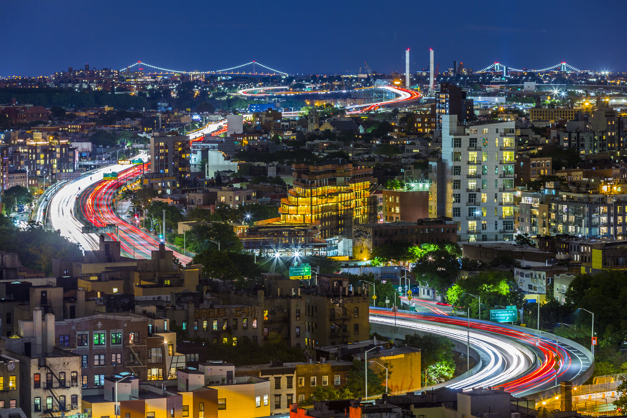 города, нью-йорк, , сша, дома, город