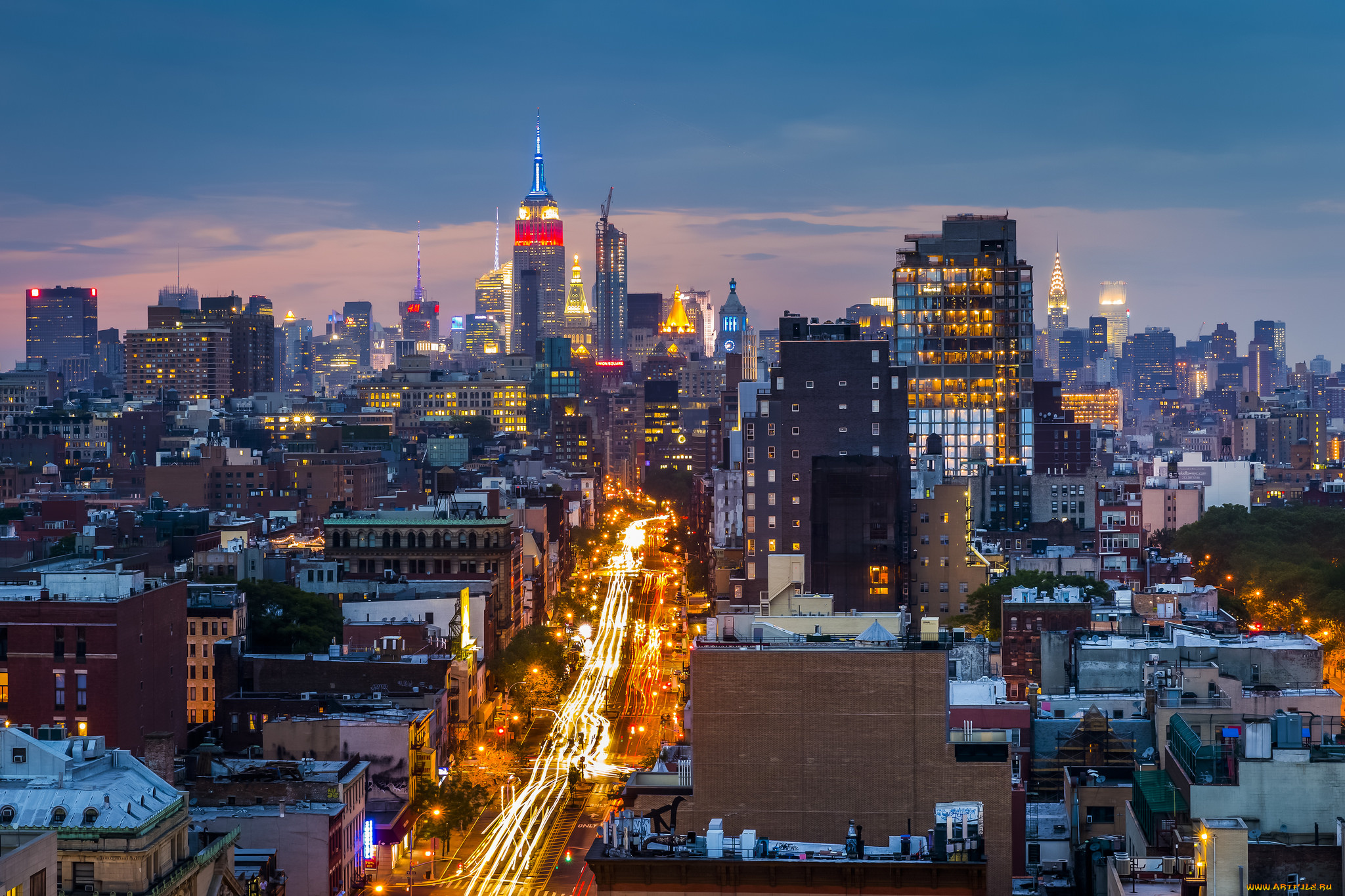 города, нью-йорк, , сша, манхеттен