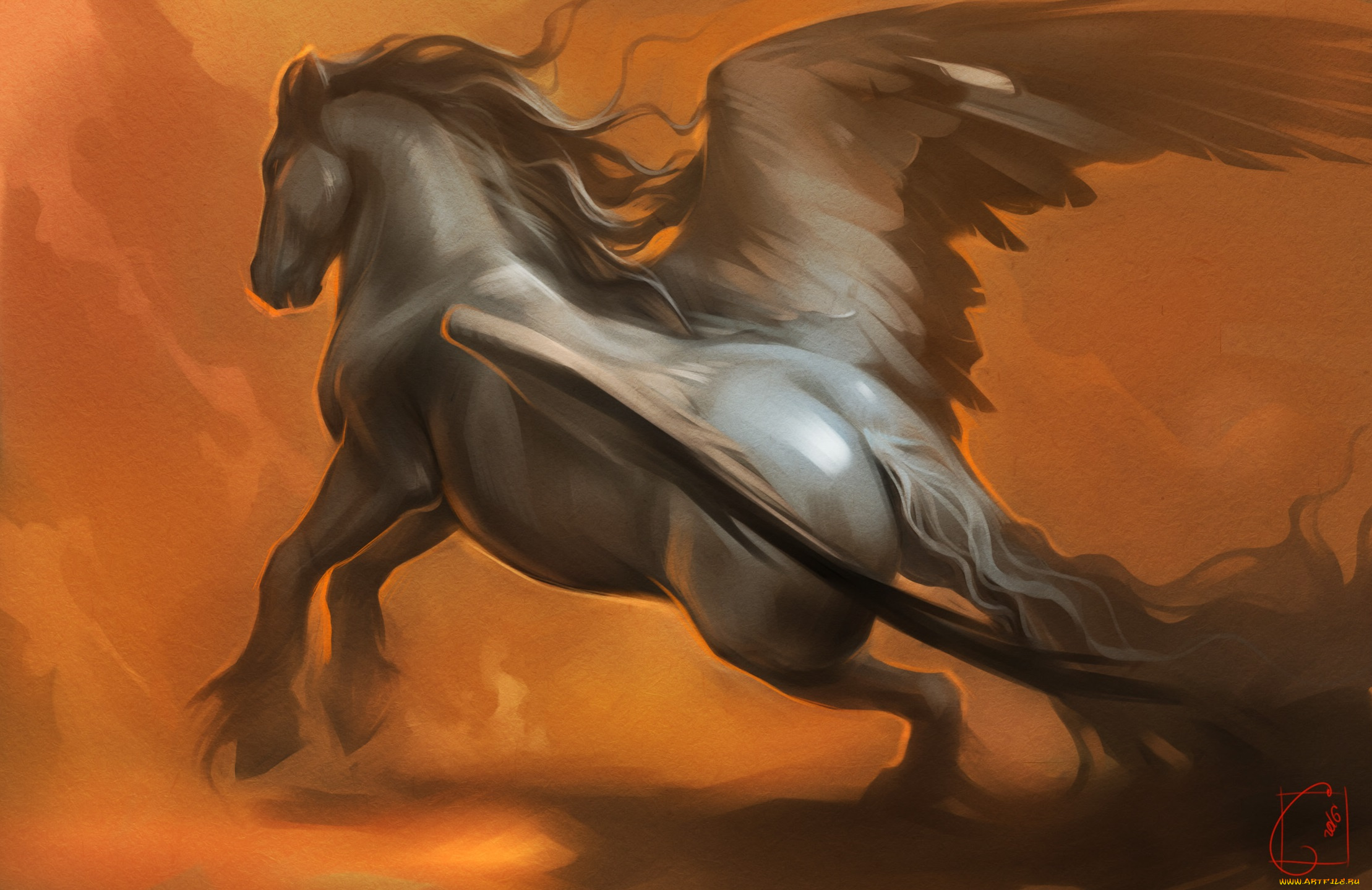 фэнтези, пегасы, пегас